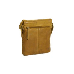 Chesterfield Calais Keltainen Läpällinen Olkalaukku -Laukkuni olkalaukku keltainen nahkainen