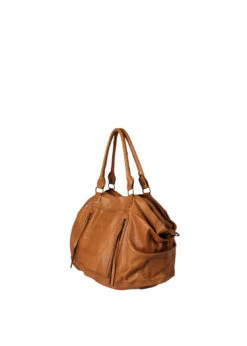 Re:Designed Pammi Konjakinruskea Iso Nahkalaukku 6 Re:Designed Pammi Konjakinruskea Iso Nahkalaukku -Laukkuni pehmea konjakinruskea iso nahkalaukku