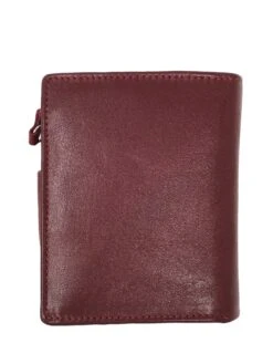 Pieni Naisten Nahkalompakko Viininpunainen RFID -Laukkuni pieni lompakko naisten nahkaa virgo punainen