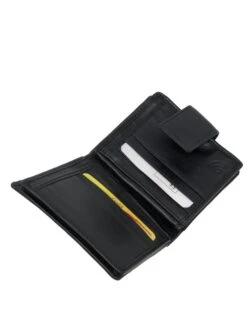 Pieni Naisten Nahkalompakko Musta RFID -Laukkuni pieni virgon nahkainen lompakko musta