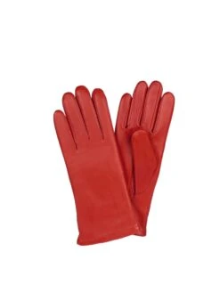 Sajaco Naisten Nahkahanskat Punaiset