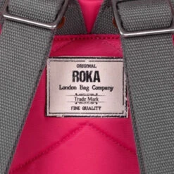 Roka London Bantry B Sustainable Nylon Reppu Raspberry -Laukkuni raspberry pinkki pieni roka london sustainable nylon reppu