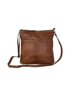 Re:Designed Biri Urban Pähkinänruskea Nahkainen Iso Olkalaukku