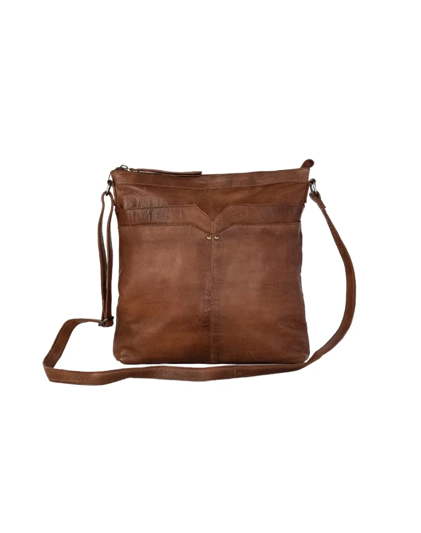 Re:Designed Biri Urban Pähkinänruskea Nahkainen Iso Olkalaukku 1 Re:Designed Biri Urban Pähkinänruskea Nahkainen Iso Olkalaukku