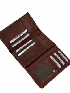 Nabo Ruskea Iso RFID Lompakko -Laukkuni rfid iso nahkalompakko ruskea