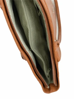 Pigeon Konjakinruskea Iso Käsilaukku -Laukkuni ruskea olkalaukku