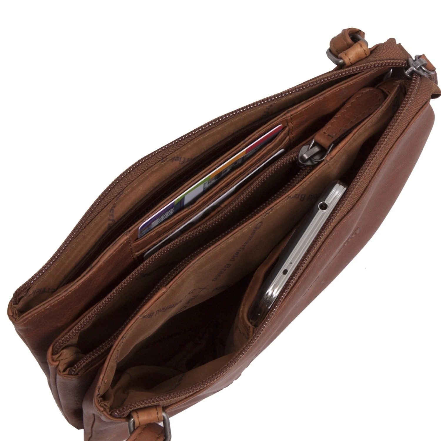 Chesterfield Sadie Pieni Olkalaukku Konjakinruskea 4 Chesterfield Sadie Pieni Olkalaukku Konjakinruskea - Image 4