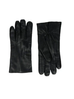 Miesten Mustat Nahkahanskat