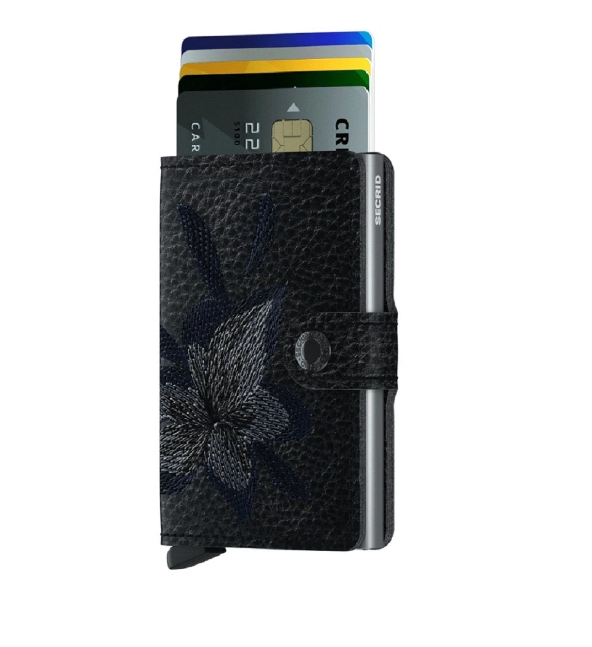 Secrid Miniwallet Stitch Musta 1 Secrid Miniwallet Stitch Musta