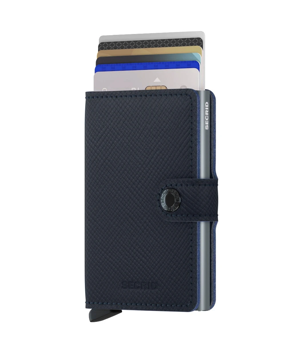 Secrid Miniwallet Saffiano Navy 2 Secrid Miniwallet Saffiano Navy - Image 2