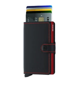 Secrid Miniwallet Matte Black & Red