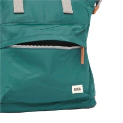 Roka London Bantry B Sustainable Nylon Reppu Teal -Laukkuni sinivihrea roka london sustainable bantry b teal nylon pieni reppu