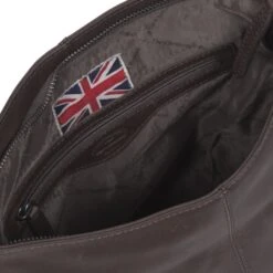 Chesterfield Tummanruskea Olkalaukku Jen -Laukkuni tummanruskea olkalaukku nahkainen chesterfield jen