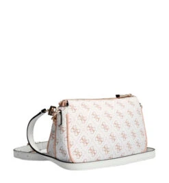 Guess Kasinta Mini Laukku Valkoinen 5 Guess Kasinta Mini Laukku Valkoinen -Laukkuni valkoinen guess kasinta mini juhlalaukku kuvioitu